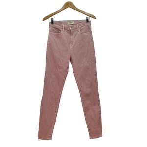 Baldwin Karlie Silly Putty High Rise Skinny Cropped Jean Denim Pink Size 29
